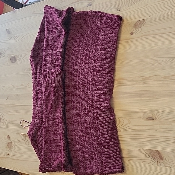 𝅺HOLLISTER Oversized Burgundy Sweather US L - Picture 3 of 10